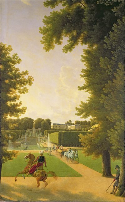Promenade of Napoleon I and Marie-Louise in the Parc de Saint-Cloud in 1810 by Jean Joseph Xavier Bidauld